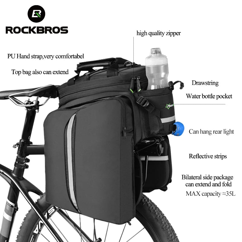 Bike Panniers Carrier 3 In 1
