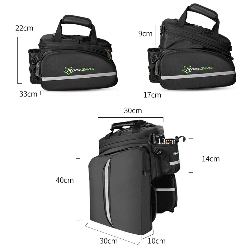 Bike Panniers Carrier 3 In 1