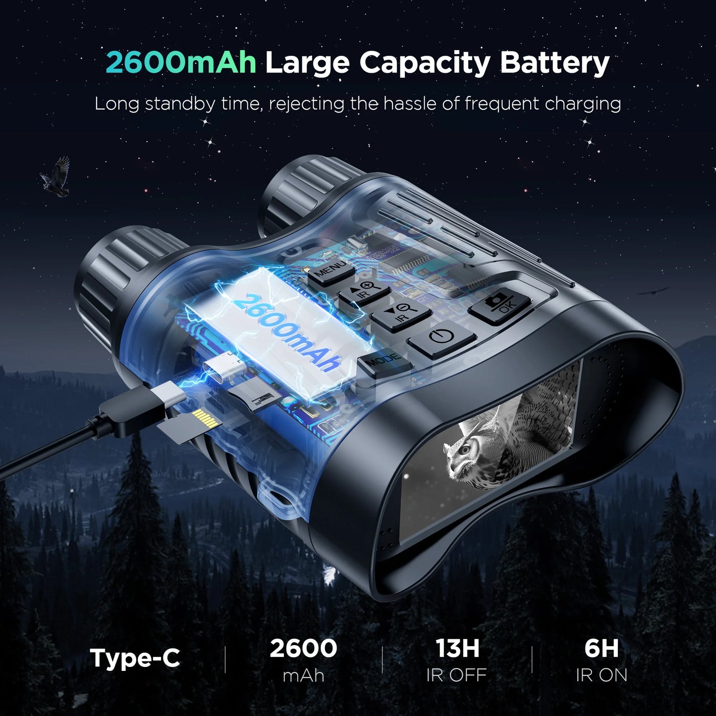 Rechargeable Night Vision Telescope