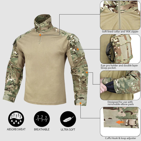 Combat Shirt with Elbow Pads
