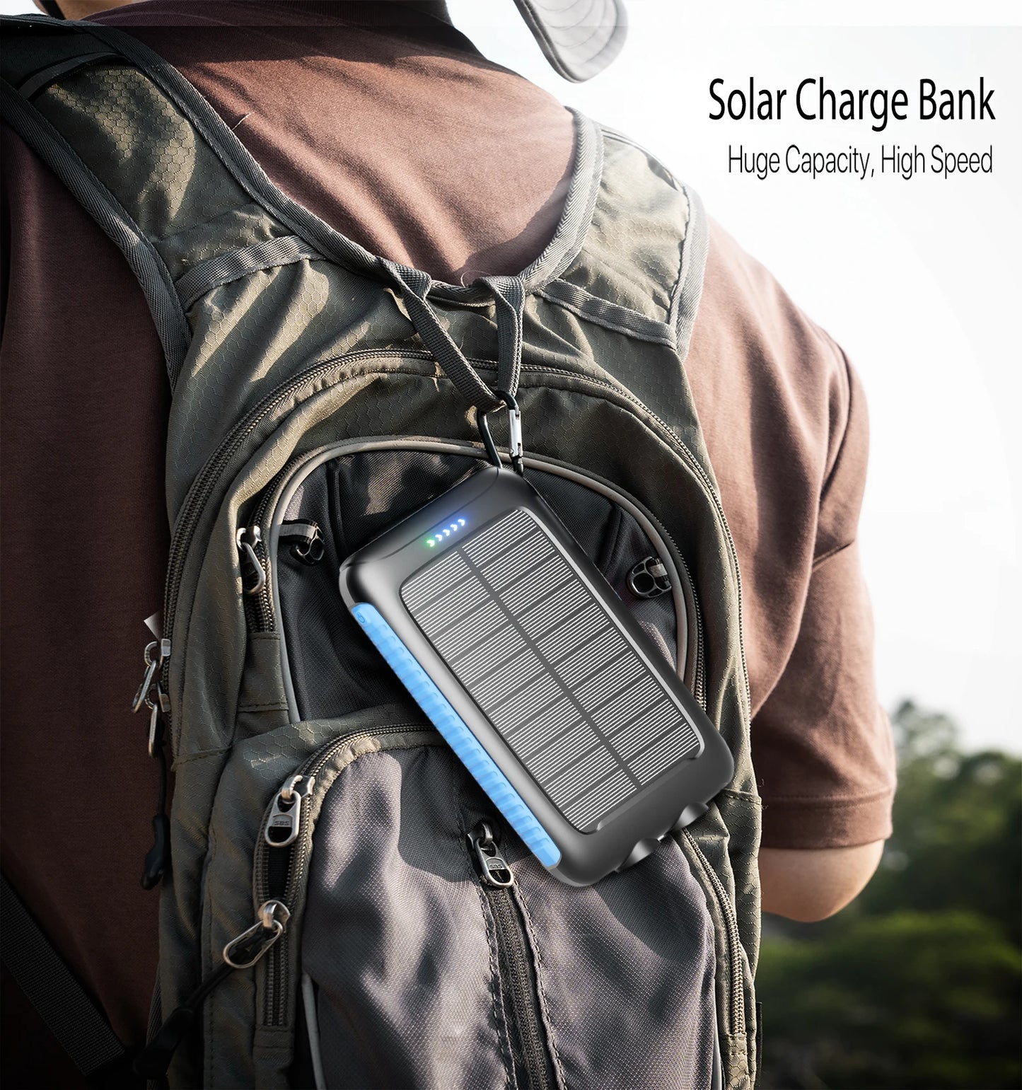 Solar Power Bank Portable Charger