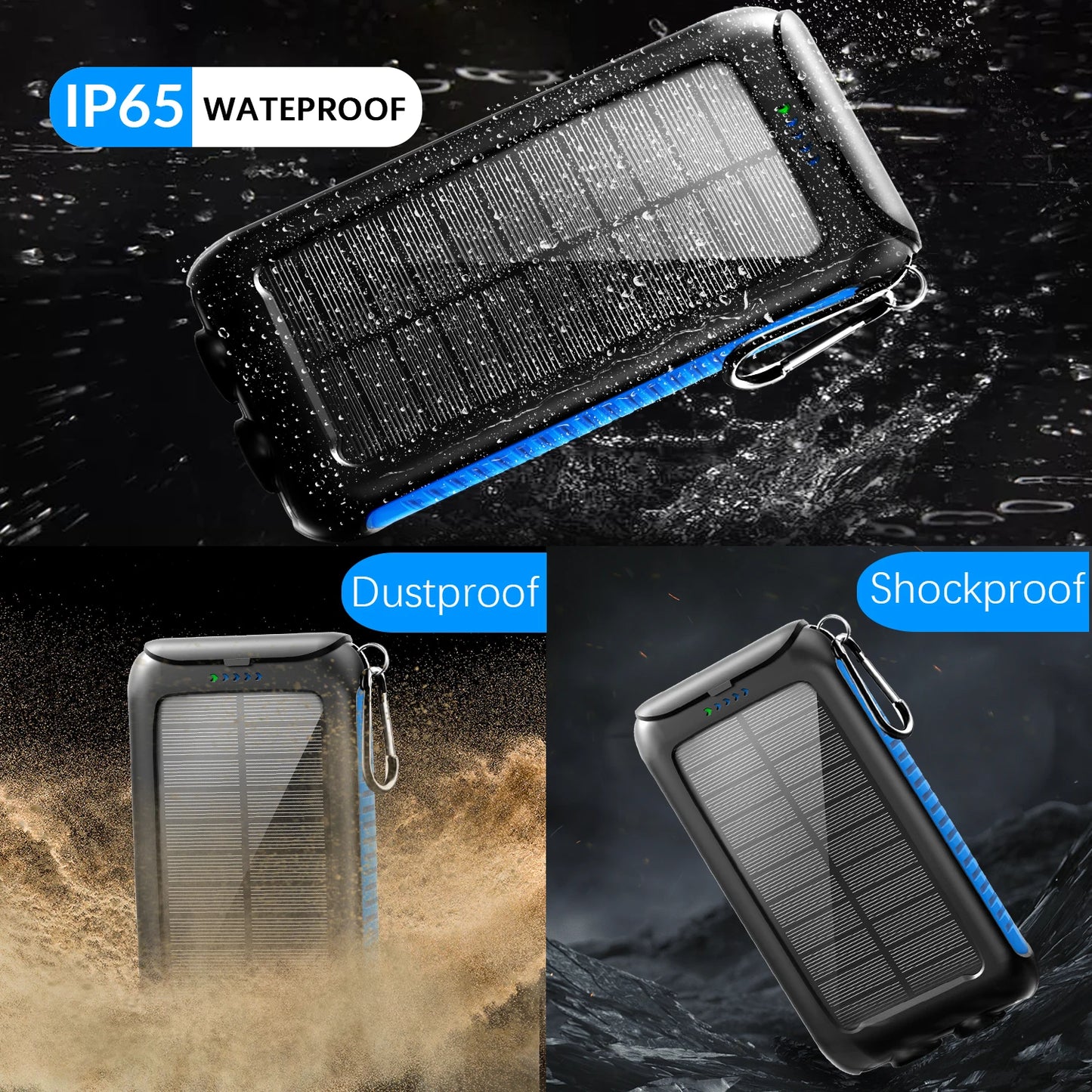 Solar Power Bank Portable Charger