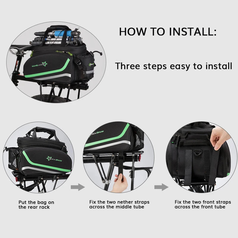 Bike Panniers Carrier 3 In 1