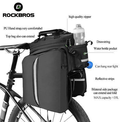 Bike Panniers Carrier 3 In 1