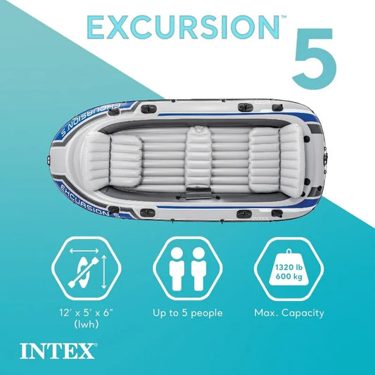 Inflatable Fishing Boat Set