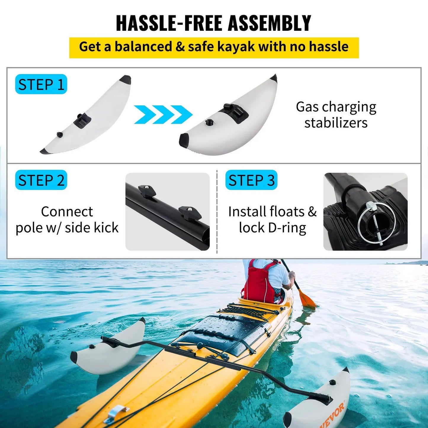 2 PCS Inflatable Outrigger Float