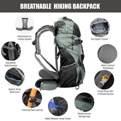 Hiking Backpack with Rain Cover