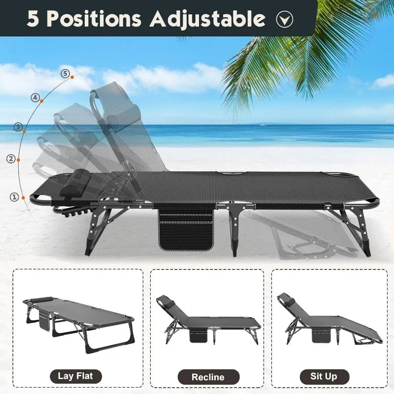 Portable Folding Cot with Mattress