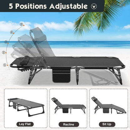 Portable Folding Cot with Mattress