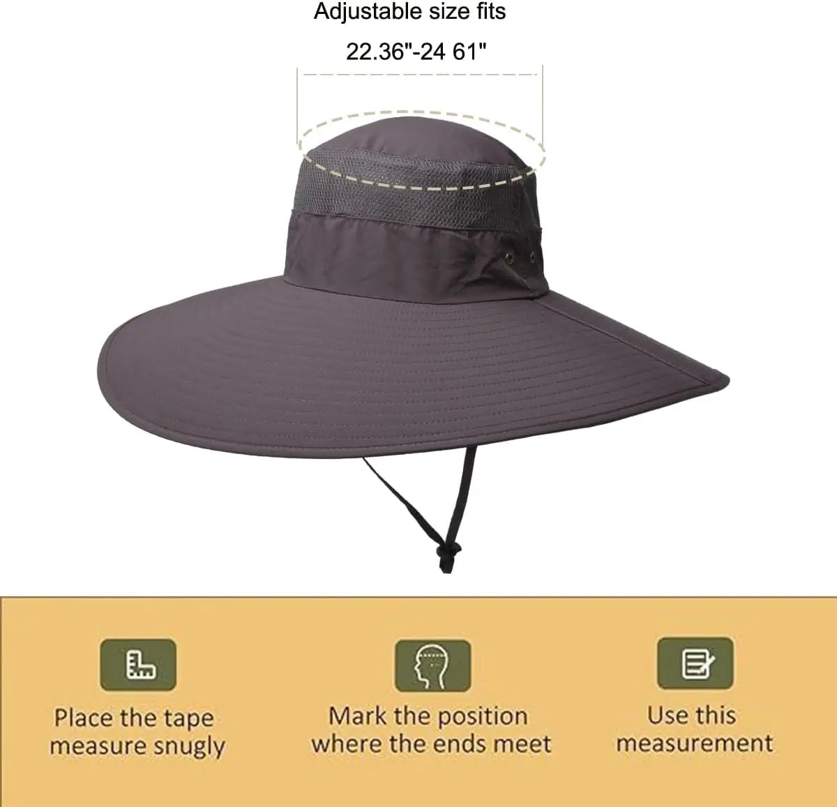 Ultra-wide bucket hat
