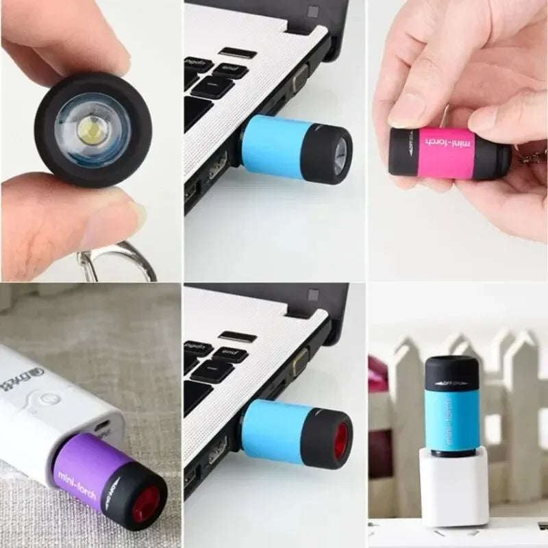 Led micro pocket flashlight portable