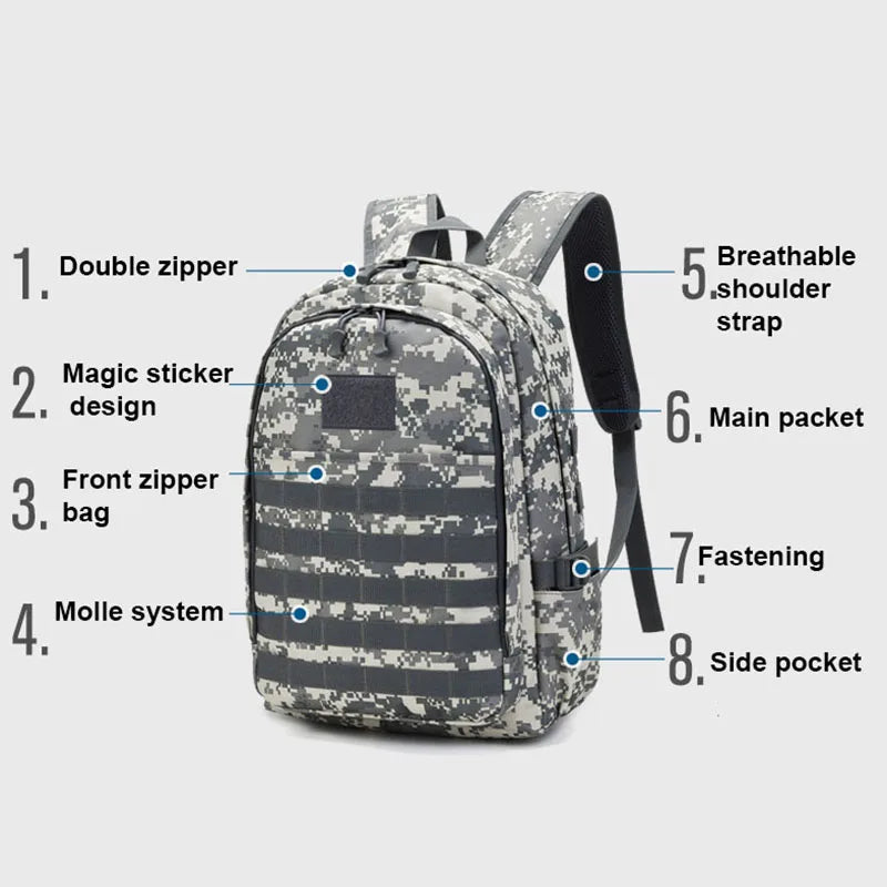 Mountaineering Camouflage Backpack