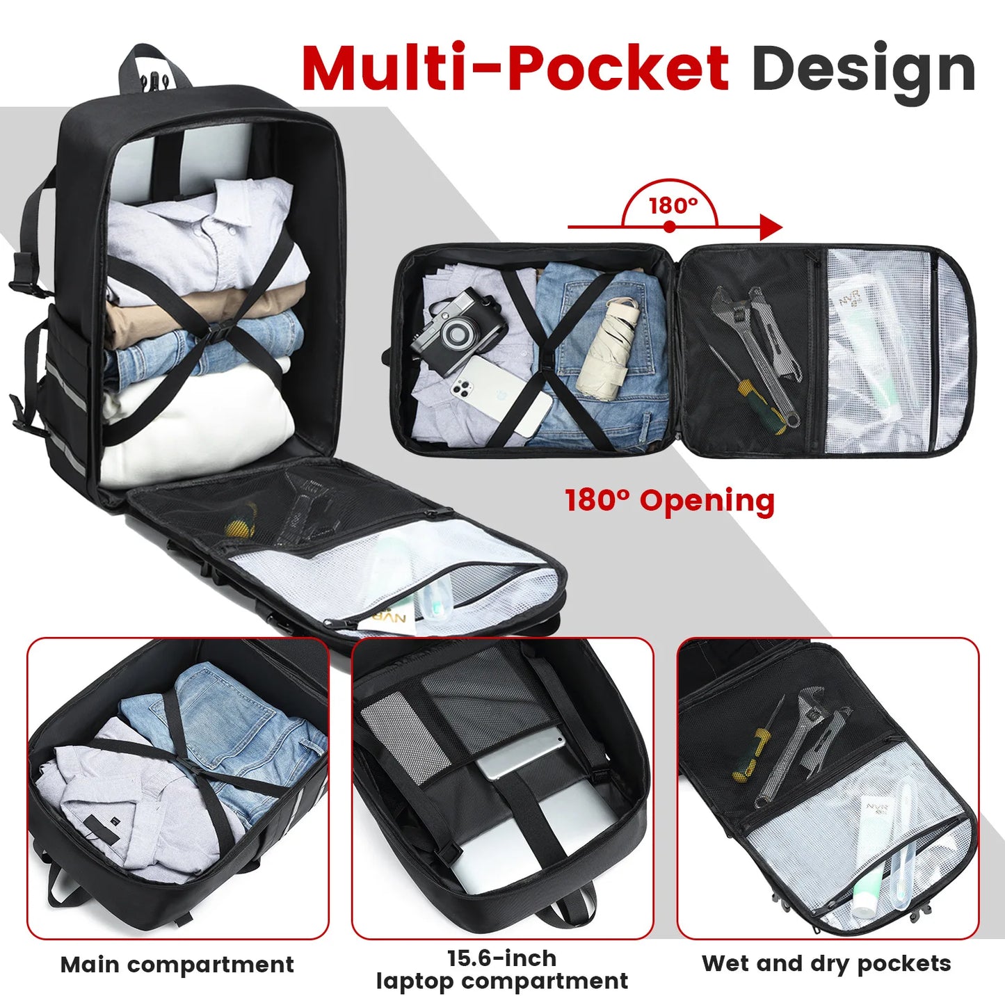 Large Capacity Helmet Backpack