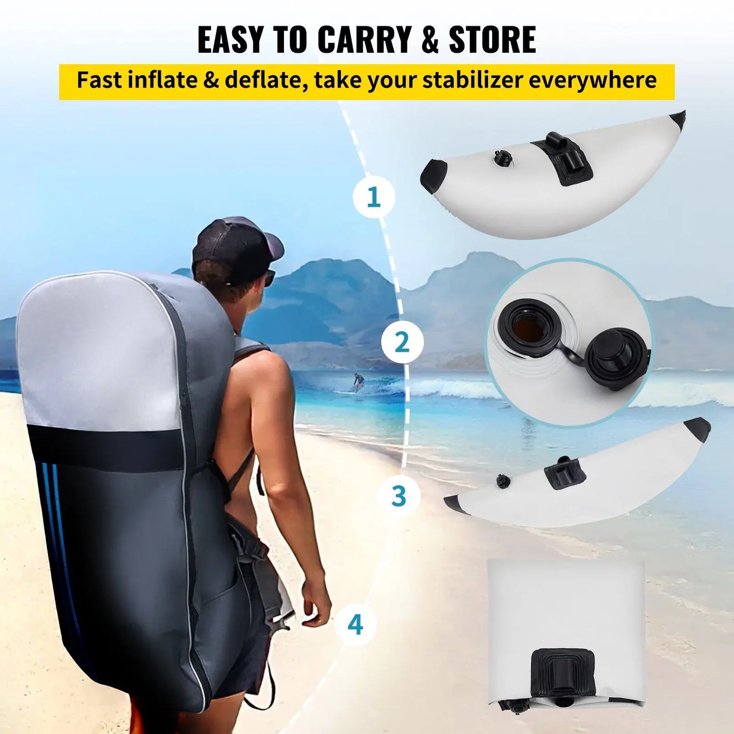 2 PCS Inflatable Outrigger Float