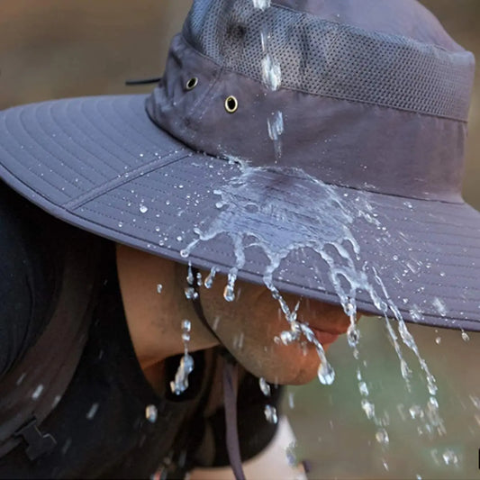 Ultra-wide bucket hat