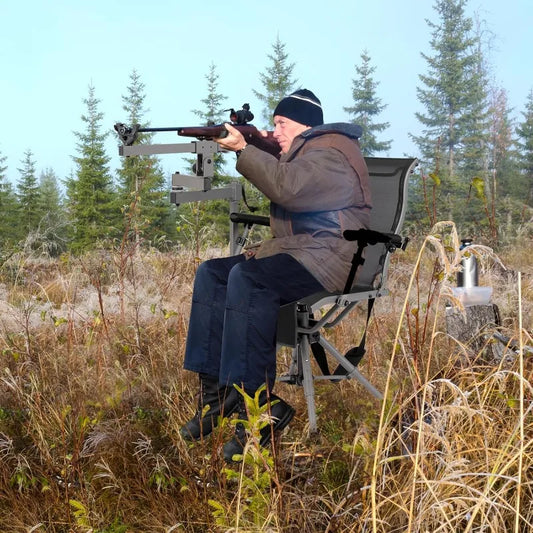 Swivel Hunting Chair with Gun Rest