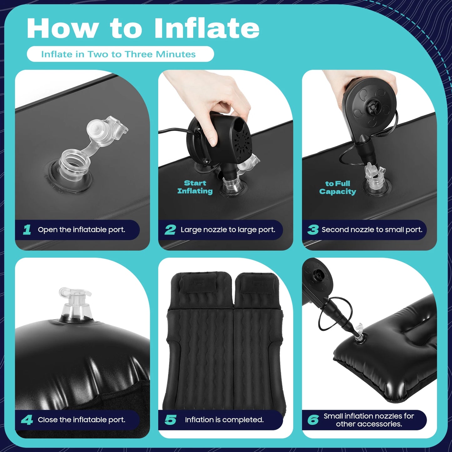 SUV car inflatable mattress bed