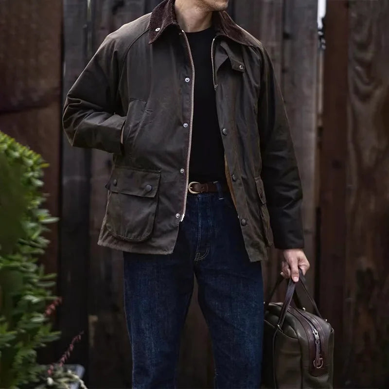 Hunting Oil Wax Jacket Windbreaker