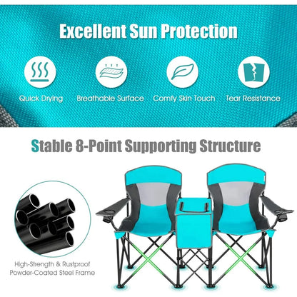 Camping Chair with Adjustable Shade Canopy