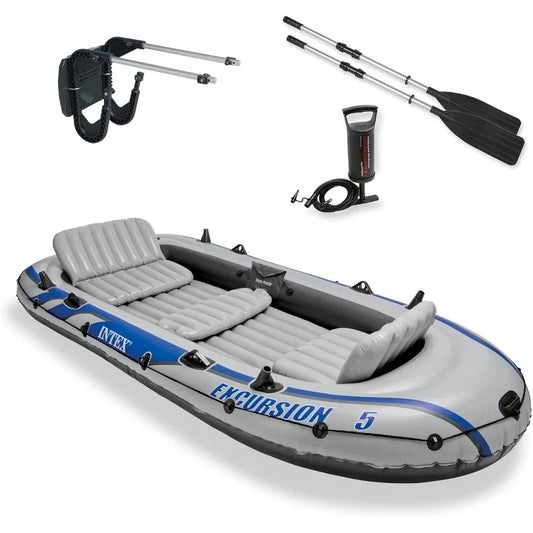Inflatable Fishing Boat Set