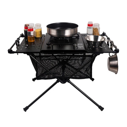Folding Table with Storage Mesh Bag