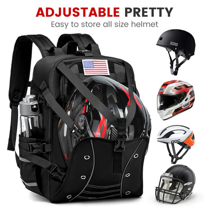 Large Capacity Helmet Backpack