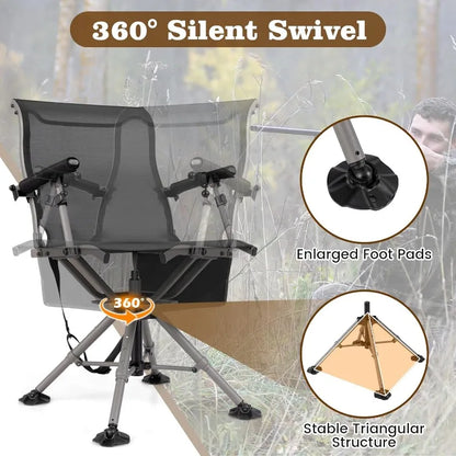 Swivel Hunting Chair with Gun Rest