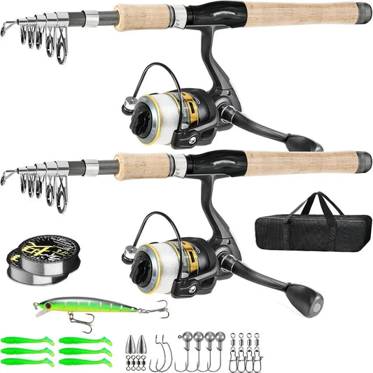 Two Carbon Fiber Fishing Pole